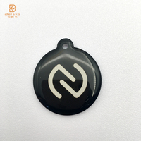 Epoxy Edge complet Logo personnalisé QRcode imprimé NFC Dog Pet Tag 13.56MHZ Epoxy Tags
