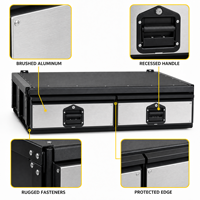 Système de tiroirs coulissants robustes en aluminium pour benne de pick-up, boîte de rangement d'outils, organisateur de cargaison, ajustement universel OEM ODM