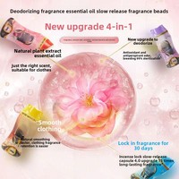 Lessive Efficace avec Enzymes, Perles de Parfum Adoucissantes pour Linge, Diffuseur d'Arôme Jetable pour Lavage de Vêtements