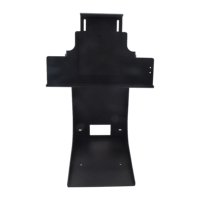 Support de point de vente pour iPad 14 pouces en aluminium stabilisé noir avec fonction SDK, support de bureau rotatif à 171 degrés