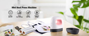 Máquina de Impresión Térmica Portátil Mini para <span class=keywords><strong>Camisetas</strong></span>, Fácil de Usar, Plancha Automática para Prensado de Gorras - Product Image 5