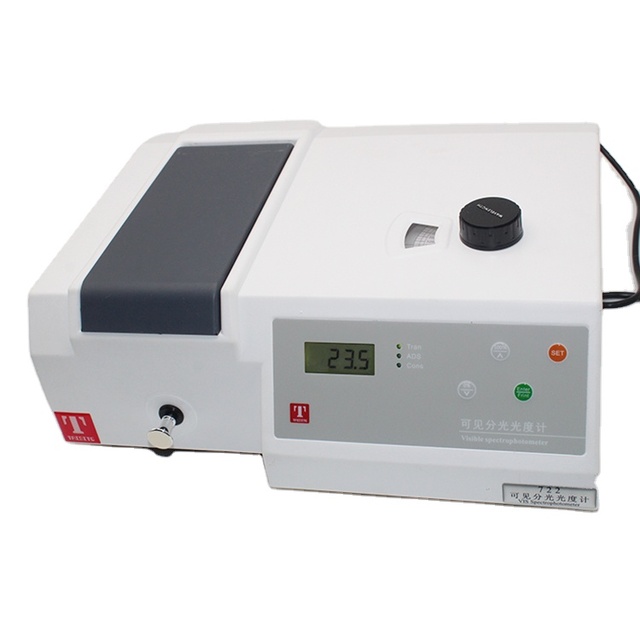 UV-Vis Spectrophotometer 190-1100nm - Lab-Grade with LCD Display for Liquid Sample Analysis