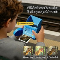 Cámara Infantil con IA y Compañero de Voz, Pantalla de 2.4 Pulgadas, Gran Angular de 170°, Linterna LED Integrada, Full HD, WiFi, MicroSD, Aprendizaje Divertido