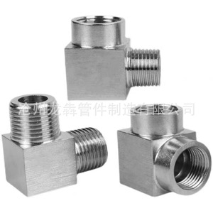 Raccord de tuyauterie en acier inoxydable Longben 304, coudé, filetage NPT 1/2 pouce interne/externe, pour la mesure de pression - Product Image 2