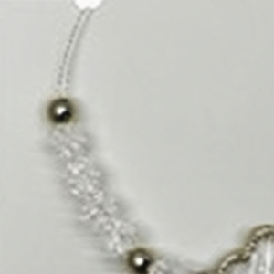 Cavigliera con quadrifoglio di cristallo in acciaio inossidabile con perline, regolabile, gioiello alla moda per donne e ragazze, idea regalo. - Product Image 5