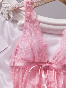 KISS <span class=keywords><strong>ME</strong></span> ANGEL Disponibile in Stock, Pigiama Sexy da Donna con Pizzo Trasparente Plissettato, Stampa <span class=keywords><strong>Amore</strong></span>, Babydoll Sexy - Product Image 4