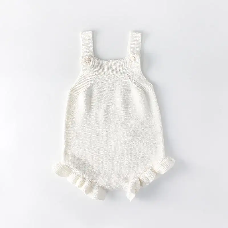 Baby Knitting Rompers Cute Overalls Newborn Jumpsuit Infant Knitted Clothes Infant Sleeveless Romper