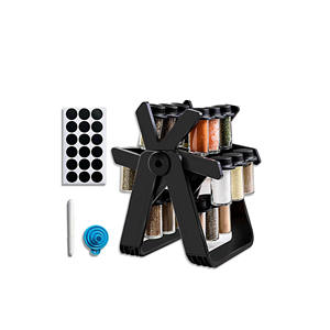 Estante organizador giratorio de condimentos para cocina, tarros de almacenamiento de especias, estante de almacenamiento de especias - Product Image 1