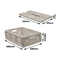 JOIN Caisse pliable ultra-fine qui se réduit à 36 mm pour un rangement des produits qui permet de gagner de la place