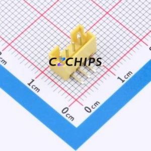 W2001100-4PY2123 Wire-to-Board Pin Header Bent Lead Through Hole,P=2mm Connector 1x4P 2mm Right Angle Insert PH - Product Image 1