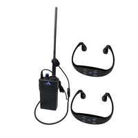 Sport-Walkie-Talkie Kabellos Wasserdicht Schwimmtraining Kommunikation 1 Knochenleitungs-FM-Radio Nasenclip Ohrstöpsel-Sets