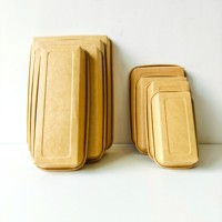 Barquette en papier kraft jetable de Xiamen pour sushis, pâtisseries, desserts, tiramisu, gâteaux, plats à emporter, emballage alimentaire, boîte à collation, restauration