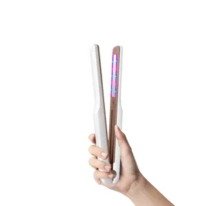 Customized Cold Flat Iron Infrared Ultrasonic Hair Care Iron No Heat Without Heating Hair Straightener