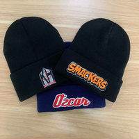 Bonnets d'hiver de haute qualité, 60 couleurs, broderie de logo personnalisé, bonnets en tricot d'hiver, style designer pour femmes, bonnet en tricot avec patch