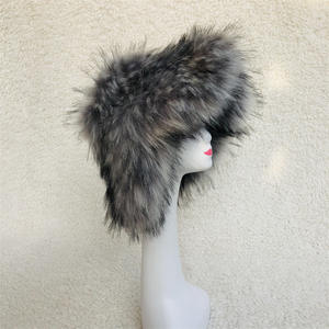 Topi Musim Dingin Wanita FF4913, Topi Bulu Halus Lembut Hangat, Topi Bucket Bulu Imitasi - Product Image 6