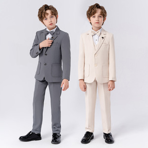 Traje Elegante Estilo Caballero Británico para Niños, Blazer para Niños Pequeños y Medianos, Disfraz para Presentaciones de Piano - Product Image 3