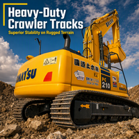 Excavatrice sur chenilles Komatsu PC210 d'occasion |   Excavatrice hydraulique d'occasion japonaise haute performance pour la construction