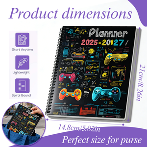 Agenda Personalizzabile con Piccolo MOQ 2025-2027, Planner Esecutivo con Copertina Rigida e <span class=keywords><strong>Spirale</strong></span>, Diario per Obiettivi per Scuola e Ufficio - Product Image 3