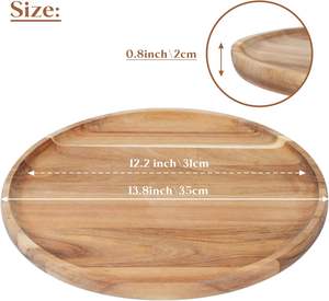 <span class=keywords><strong>Plateau</strong></span> rond en bois, <span class=keywords><strong>plateau</strong></span> <span class=keywords><strong>de</strong></span> service en bois d'acacia, <span class=keywords><strong>plateau</strong></span> <span class=keywords><strong>de</strong></span> service, planche à apéritifs, <span class=keywords><strong>plateau</strong></span> organisateur pour cuisine/comptoir - Product Image 2
