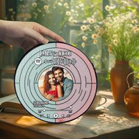 Attrape-soleil rond double face en acrylique avec effet vitrail imprimé UV Anime Cartoon Styles pour décorations de mariage Poster