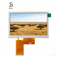 Écran LCD TFT IPS personnalisé BOE de 4,3 pouces, résolution 800x480, RVB 40 broches, LVDS SPI I2C, rétroéclairage LED, 300 nits, circuit intégré de pilote ST72611