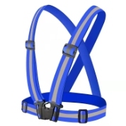 Hi-viz khả năng hiển thị cao phản quang an toàn vest vành đai đàn hồi chạy xe đạp phản ánh dây đai phản xạ Băng cảnh báo Dải quần áo - Product Image 2