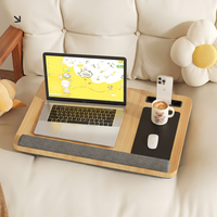 Plateau de travail multifonctionnel pour ordinateur portable et enfant, avec support pour tablette et tapis de souris, ergonomique et portable, pour la maison et le bureau