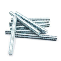 Fasteners Manufacturer Din975 Carbon Steel Threaded Rod Black Oxide M8 M10 M12 M20 Grade 8.8 Double End Stud Bolts