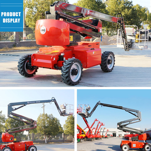 Portable Hydraulic Trailer Man <b>Lift</b> Platform Towable Boom <b>Lift</b> with Cherry Picker Basket for High Altitude Maintenance - Product Image 4