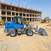 Caricatore Frontale Elettrico 4WD Ecologico Compatto di Alta Qualità, Trattore Multifunzione con Pala Caricatrice