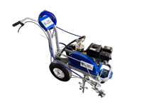 Nouvelle machine professionnelle de marquage routier à peinture froide sans air, type diaphragme, pompe à moteur Honda 6,5 CV, pistolet de pulvérisation unique, certification CE, pour la construction