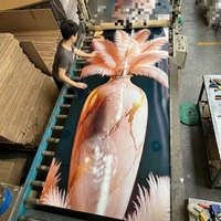 Commerciële waterdichte PVC UV marmer wandpanelen decoratieve plaat brandwerende kunststeen bekleding voor restaurant wanddecoratie