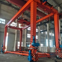 Grue portique RTG de 20 tonnes avec palan électrique contrôlé par PLC, hauteur de levage de 16 m, portée de 20 m, pour la construction et l'utilisation en extérieur