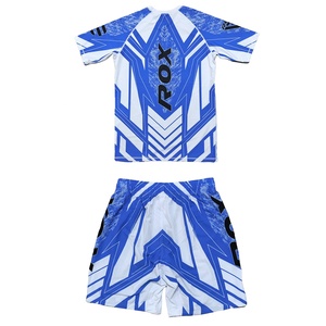 Nouvel ensemble <span class=keywords><strong>rashguard</strong></span> + short personnalisé pour hommes pour la pratique du MMA, Jiu Jitsu et Grappling - Product Image 2