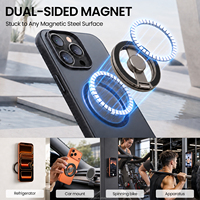 Support de téléphone magnétique puissant N54 avec fonction Fidget Spinner, aimant double face, en alliage de zinc, pliable, vente en gros