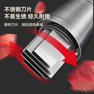 Garlic Cutter Stainless Steel Manual Multi Blade Transparent Cup Kitchen Tool for Peeling Mincing Garlic - Product Image 5