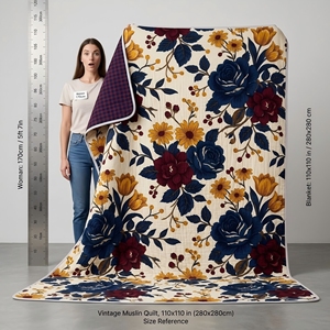 <span class=keywords><strong>Couverture</strong></span> en crêpe de coton biologique GOTS, <span class=keywords><strong>couverture</strong></span> de lit en mousseline surdimensionnée, fabricant de couvertures pour bébé, <span class=keywords><strong>couverture</strong></span> géante <span class=keywords><strong>magique</strong></span> - Product Image 5