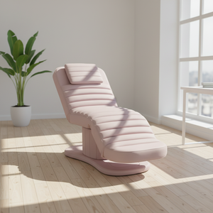 Fauteuil de massage électrique professionnel Siman pour salon de beauté, lit de spa pour la tête, rose, blanc, marron, avec 3 ou 4 moteurs, en métal durable - Product Image 1