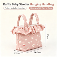 Sac de rangement personnalisé en gros pour poussette avec volants, sac à main suspendu pour maman, imprimé OEM&ODM pour landau