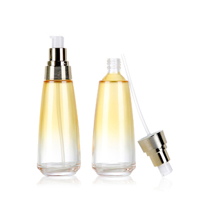 Customized gradient ramp <b>glass</b> <b>bottle</b> cosmetics Container <b>Empty</b> <b>bottle</b> for Cosmetic lotion Packaging with Screw Cap - Product Image 4