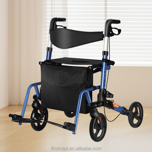 new walking rollator <b>walker</b> mobility aids <b>disabled</b> for elderly adults seniors equipment bed cane fits ki portable medical fold - Product Image 5