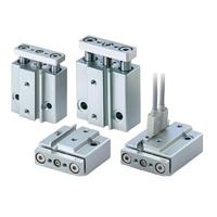 Cilindro pneumatico in alluminio con guida compatta serie MGP per rimorchio SMC - Product Image 3