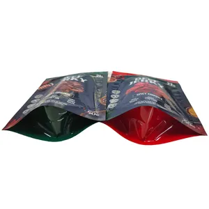 Sachet refermable sous vide réutilisable avec logo personnalisé, en matériau PET, pour en-cas, viande séchée, impression en gravure, sachet pour en-cas, viande séchée - Product Image 4