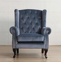 Chaise de canapé simple minimaliste italienne légère, chaise de loisirs de luxe à dossier haut et design tigre de style américain pour chambre à coucher ou hôtel