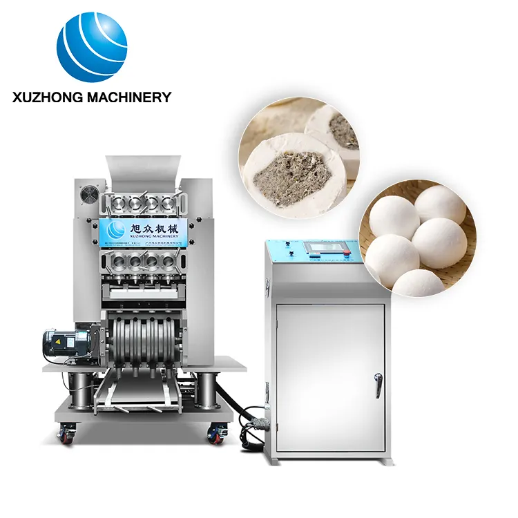 Automatic Tray Forming Tang Yuan Machine Glutinous Rice Ball Filling Machine Dough Divider Rounder Tapioca Pearl Making Machine