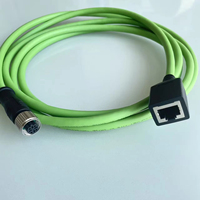 Connecteur droit étanche IP67 M12 D Code 4 broches femelle vers RJ45 femelle, tolérance de température étendue, direct usine