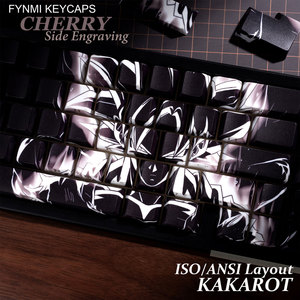 คีย์แคป KAKAROT GOKU Cherry Profile 134 ปุ่ม ISO/ANSI แบบสลักด้านข้าง PBT Dye Sublimation คีย์แคปแบบ <span class=keywords><strong>Double</strong></span> <span class=keywords><strong>Shot</strong></span> - Product Image 6