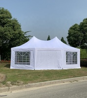 Carpa de Lujo Metálica para Bodas, Venta Directa de Fábrica, 4.5x6m, Estructura de Acero, Oxford Impermeable/Ignífuga
