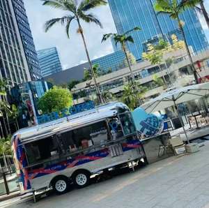 Camion de restauration rapide mobile en acier inoxydable, <span class=keywords><strong>camping</strong></span>-<span class=keywords><strong>car</strong></span>, camion de hot-dogs, caravane, remorque alimentaire à vendre - Product Image 2