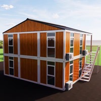 Conteneur de sécurité préfabriqué pliable et extensible anti-ouragan de 20 et 40 pieds, 3 chambres, bureau mobile préfabriqué, centre commercial